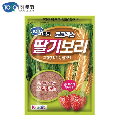 토코 딸기보리 / 확산성 집어제 초경량 민물 낚시 붕어 낚시 떡밥